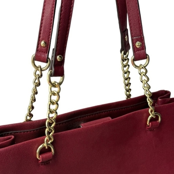 NEW, Anne Klein Burgundy Wine  Red Shoulder Bag, Satchel New, - Picture 6 of 9